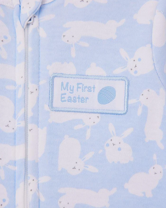 商品Little Me|Boys' Bunny Cotton Footie & Hat Set - Baby,价格¥192,第4张图片详细描述