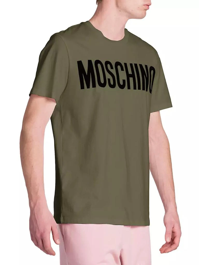 商品Moschino|Logo Cotton T-Shirt,价格¥1023,第4张图片详细描述