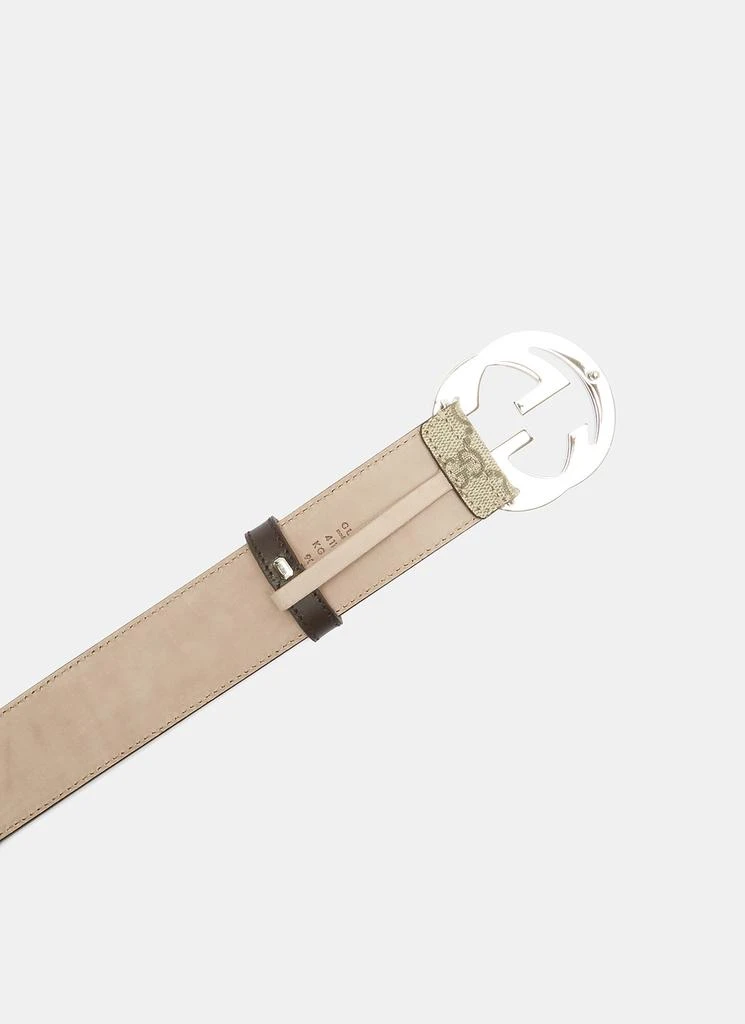 商品Gucci|GG Supreme Monogram Buckle Belt,价格¥3035,第2张图片详细描述