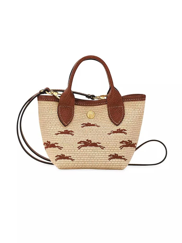 商品Longchamp|Le Panier Pliage Raffia Crossbody Bag,价格¥1678,第3张图片详细描述