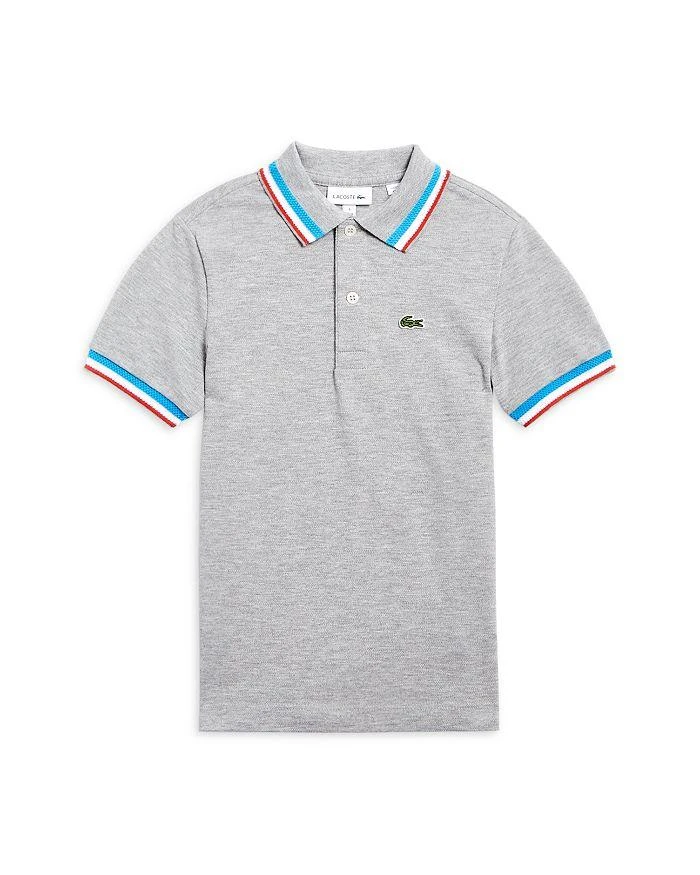 商品Lacoste|Boys' Tipped Piqué Polo Shirt - Little Kid, Big Kid,价格¥273,第1张图片