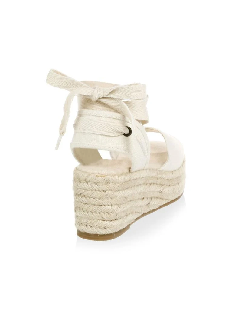 商品Soludos|Ankle-Wrap Espadrille Platform Wedge Sandals,价格¥358,第3张图片详细描述