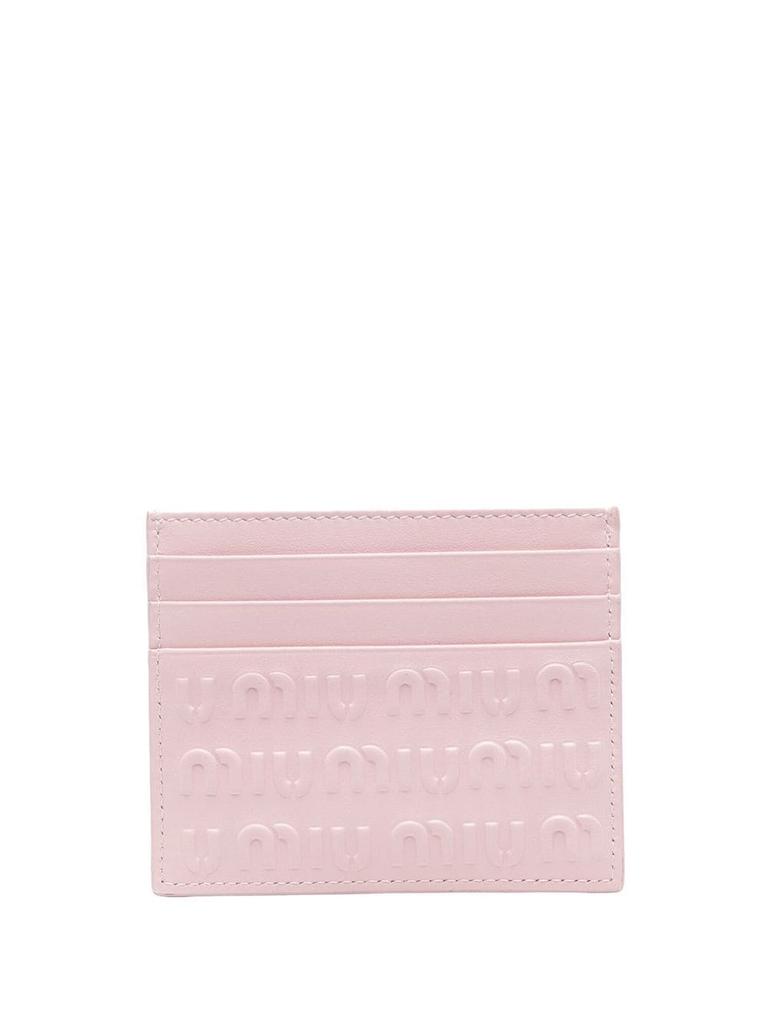 MIU MIU logo-plaque card holder商品第2张图片规格展示