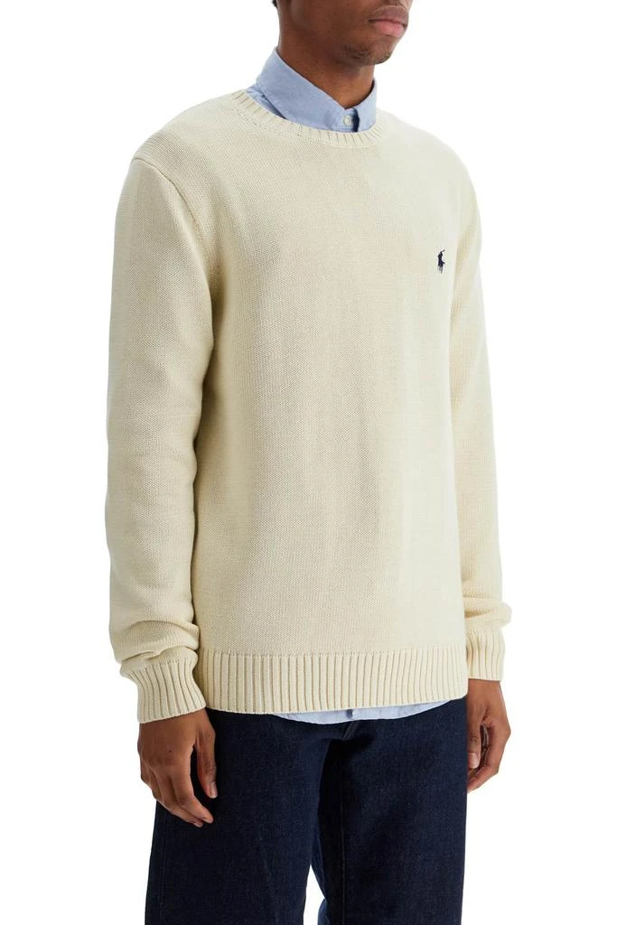 商品Ralph Lauren|cream cotton sweater with embroidered logo,价格¥744,第2张图片详细描述
