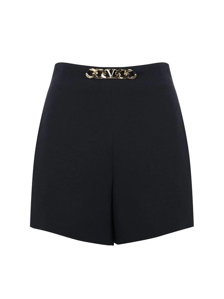 商品Valentino|Valentino VLogo Plaque Chained High Waist Shorts,价格¥6012,第1张图片