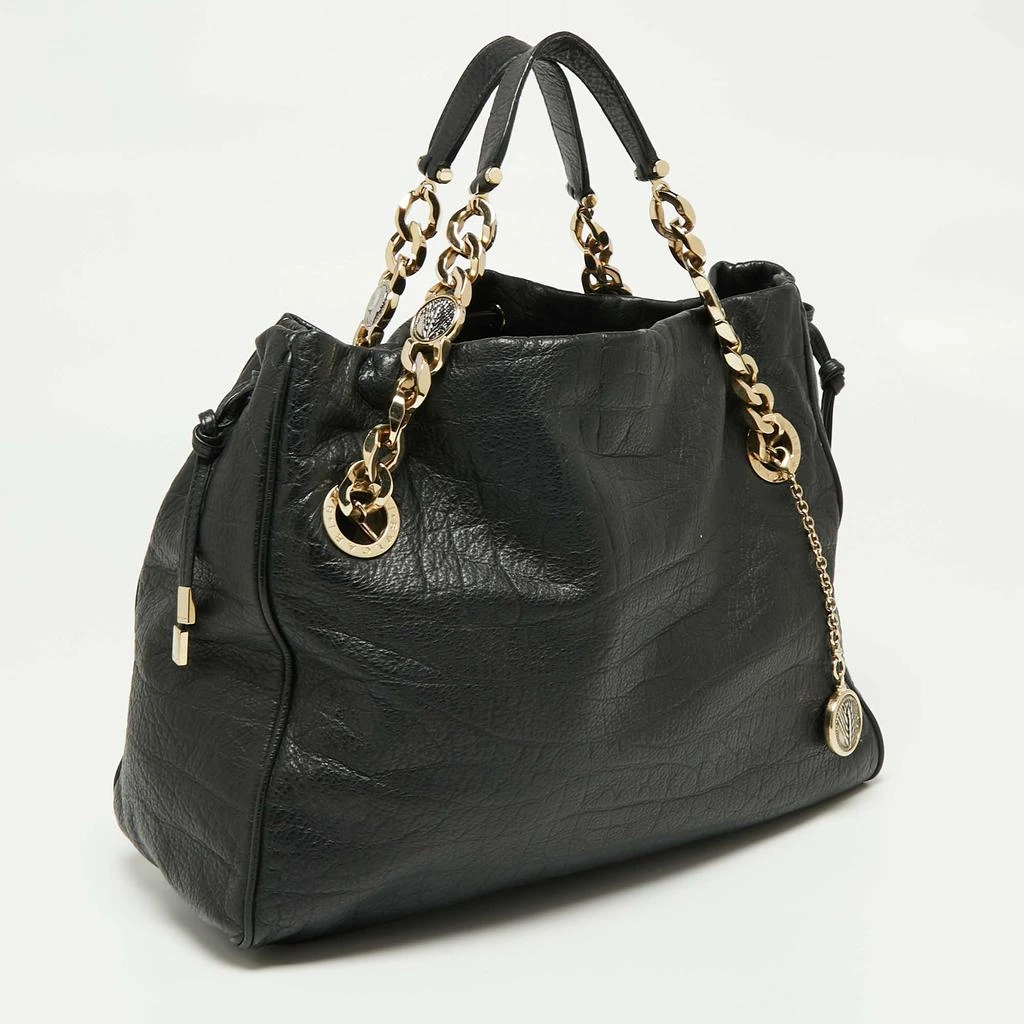 商品[二手商品] BVLGARI|Bvlgari Black Leather Bon Ton Tote,价格¥5967,第3张图片详细描述