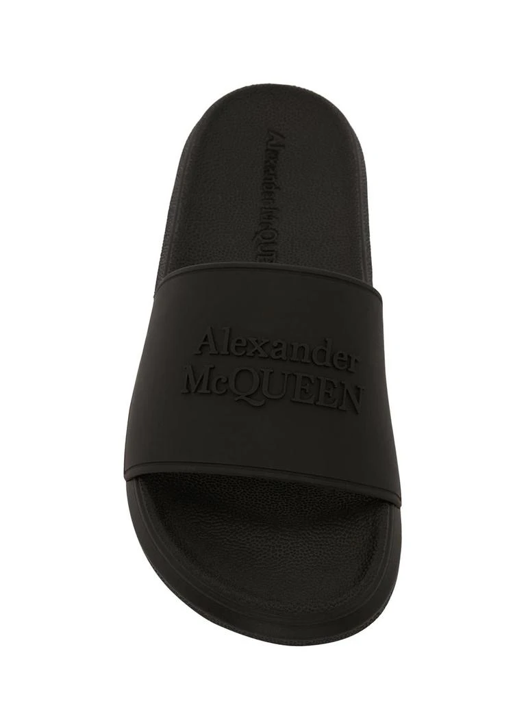 商品Alexander McQueen|10mm Logo Slide Sandals,价格¥2216,第5张图片详细描述