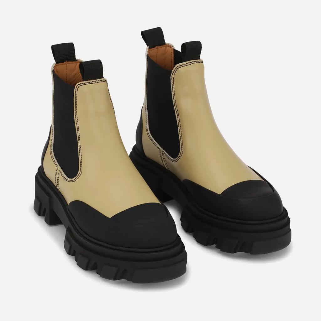 商品Ganni|Ganni Low-Rise Leather Chelsea Boots,价格¥2748,第4张图片详细描述