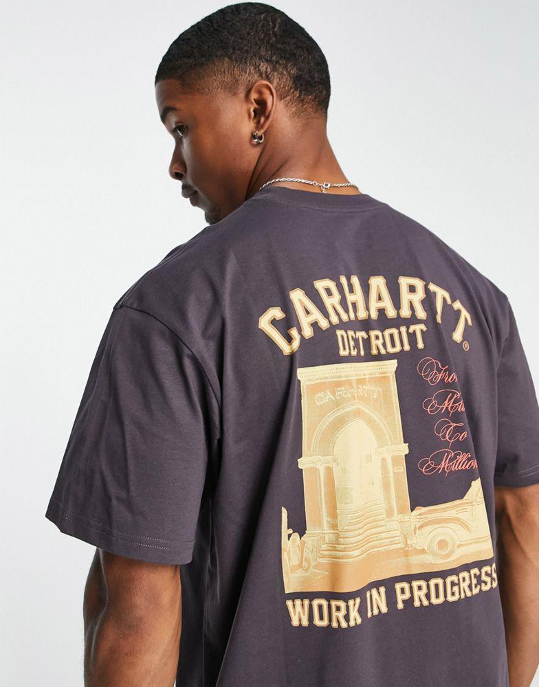 Carhartt WIP entrance t-shirt in purple商品第3张图片规格展示