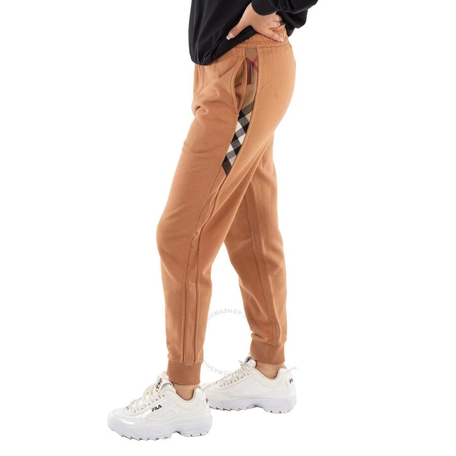 商品Burberry|Ladies Camel Larkan Check Panel Jogging Pants,价格¥633,第2张图片详细描述