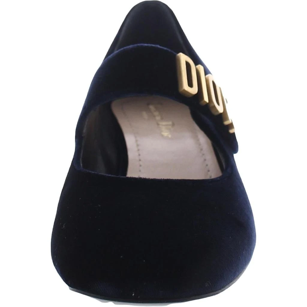 商品Dior|Christian Dior Womens Baby-D Velvet Slip On Mary Jane Heels,价格¥3632,第3张图片详细描述