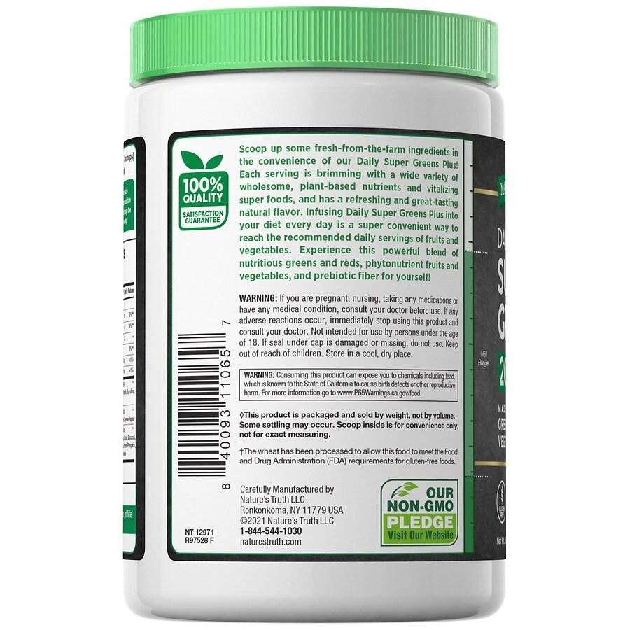 商品Nature's Truth|Nature's Truth 日常膳食补充剂 20多种原料超级食品+益生元,价格¥93,第2张图片详细描述