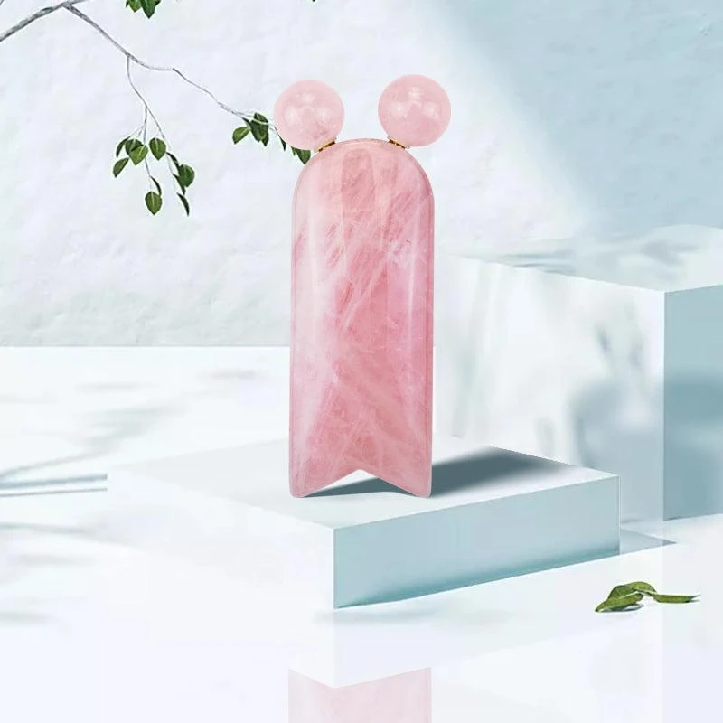 商品ZAQ|Kitty World's First Gua Sha with Roller - Rose Quartz,价格¥427,第2张图片详细描述