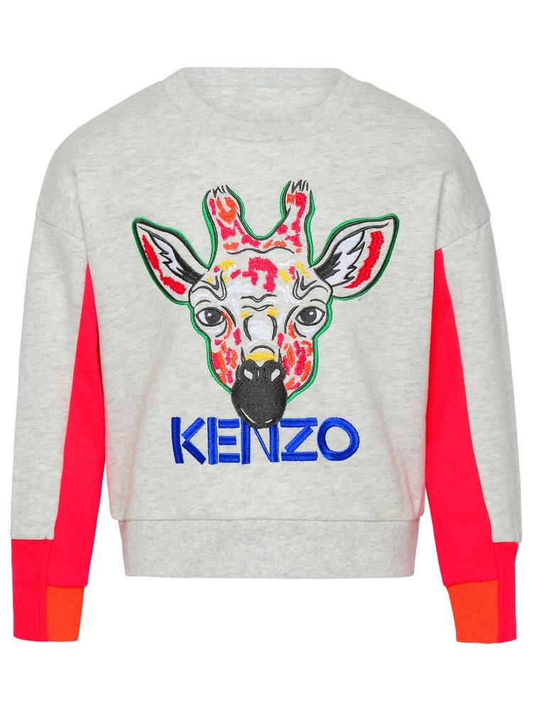 Kenzo Kids Graphic Printed Crewneck Sweatshirt商品第1张图片规格展示