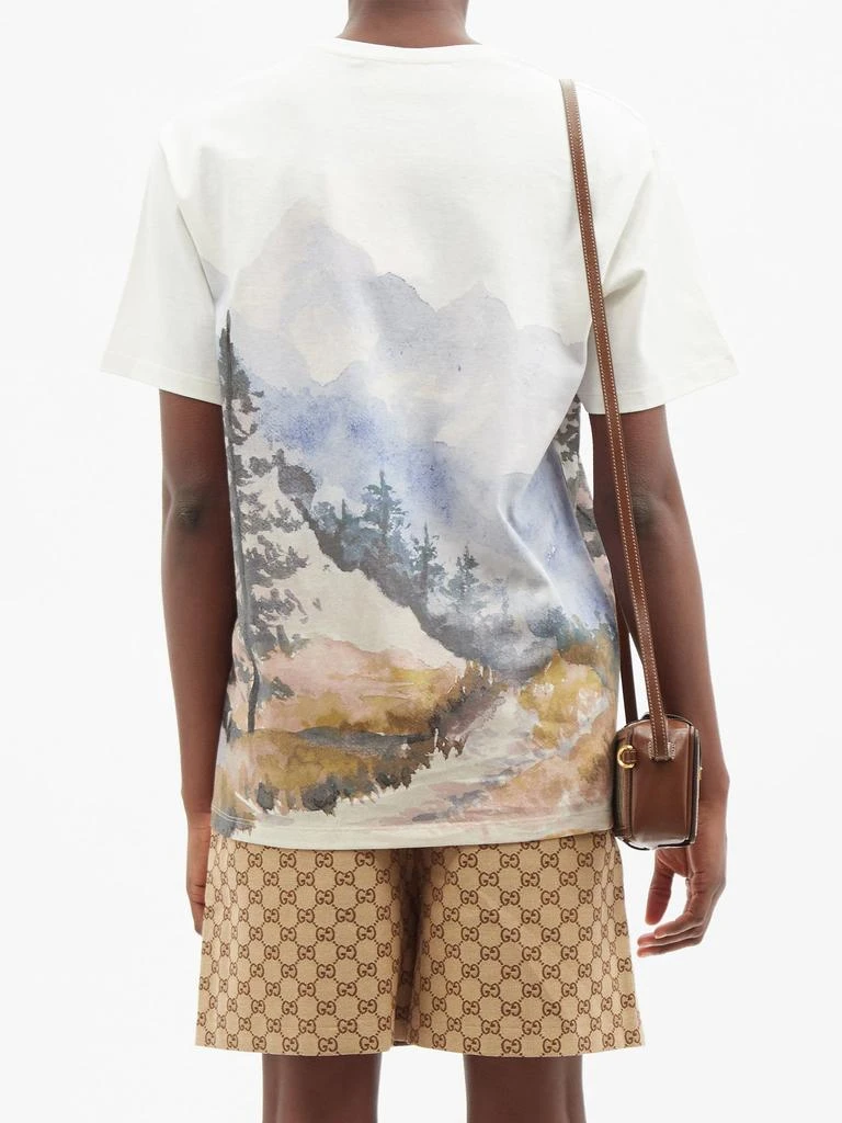 商品Gucci|X The North Face printed cotton-jersey T-shirt,价格¥5246,第5张图片详细描述