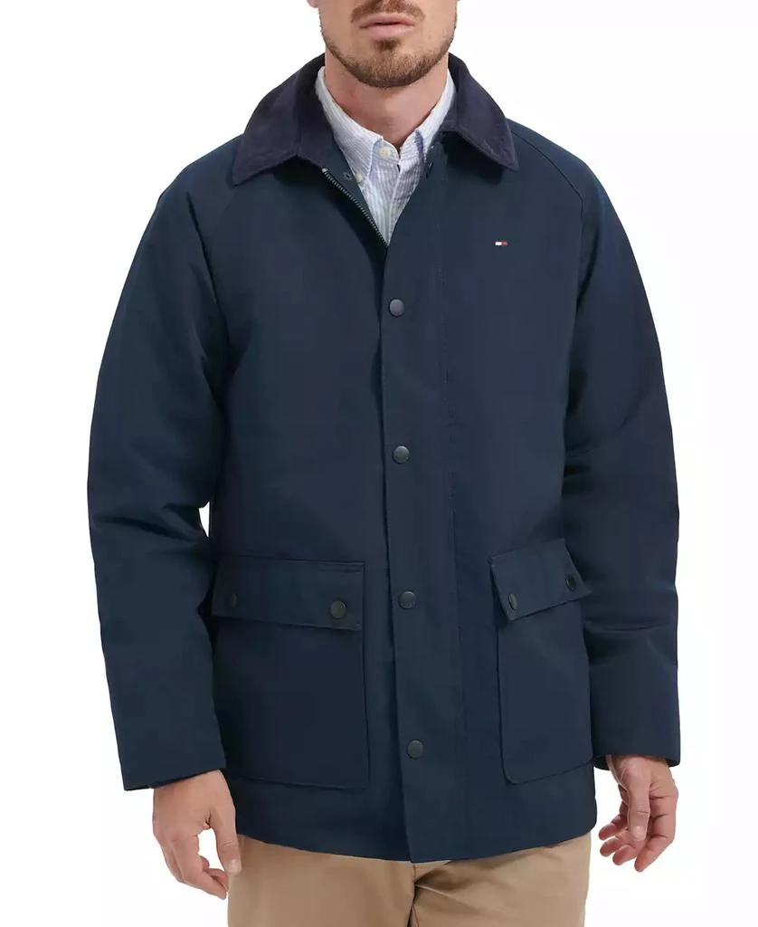 商品Tommy Hilfiger|男款 Barn 灯芯绒领长袖夹克,价格¥405,第1张图片