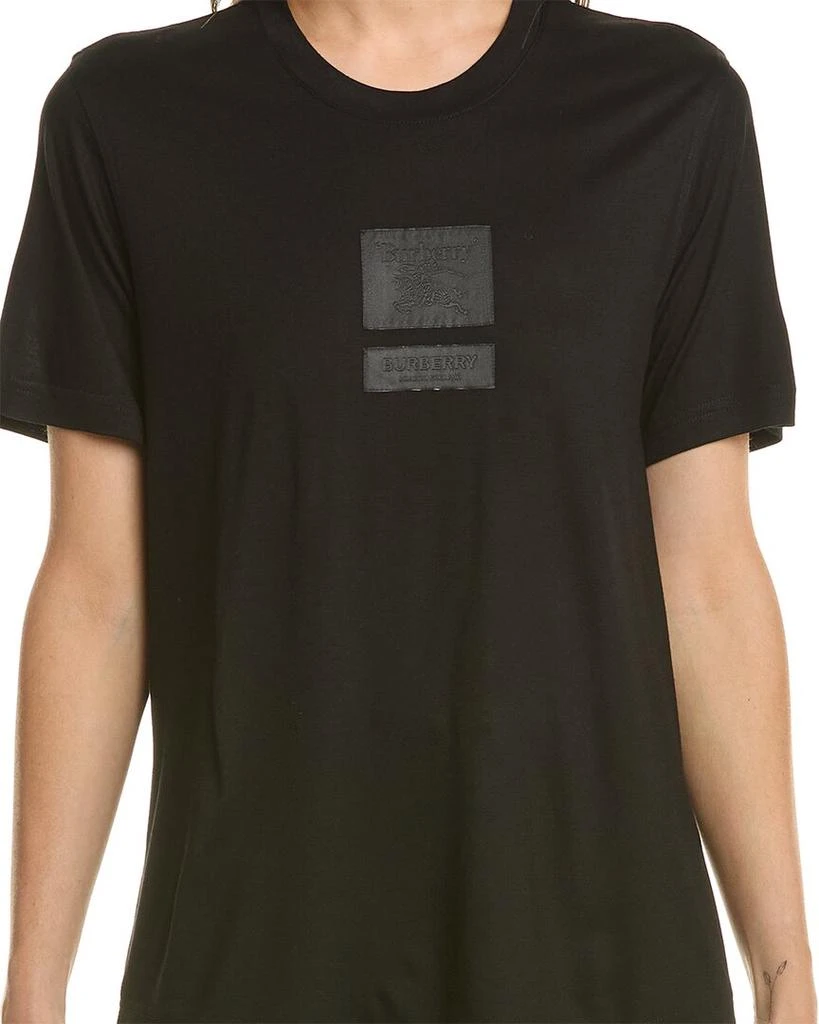 商品Burberry|Burberry EKD Silk-Blend T-Shirt,价格¥3917,第3张图片详细描述