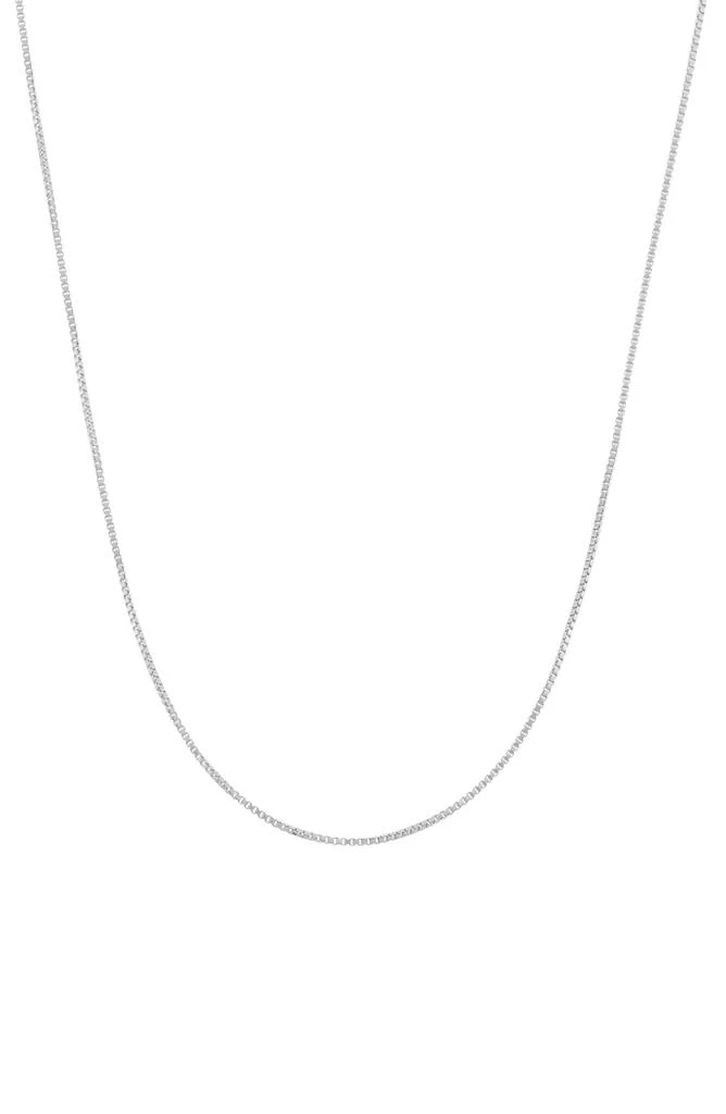 商品FZN|Sterling Silver Adjustable Box Chain Necklace,价格¥308,第1张图片详细描述