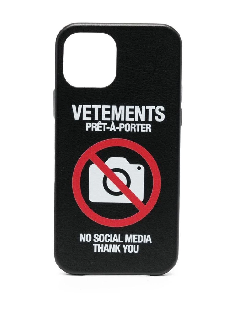 商品Vetements|No social media iphone case,价格¥979,第1张图片