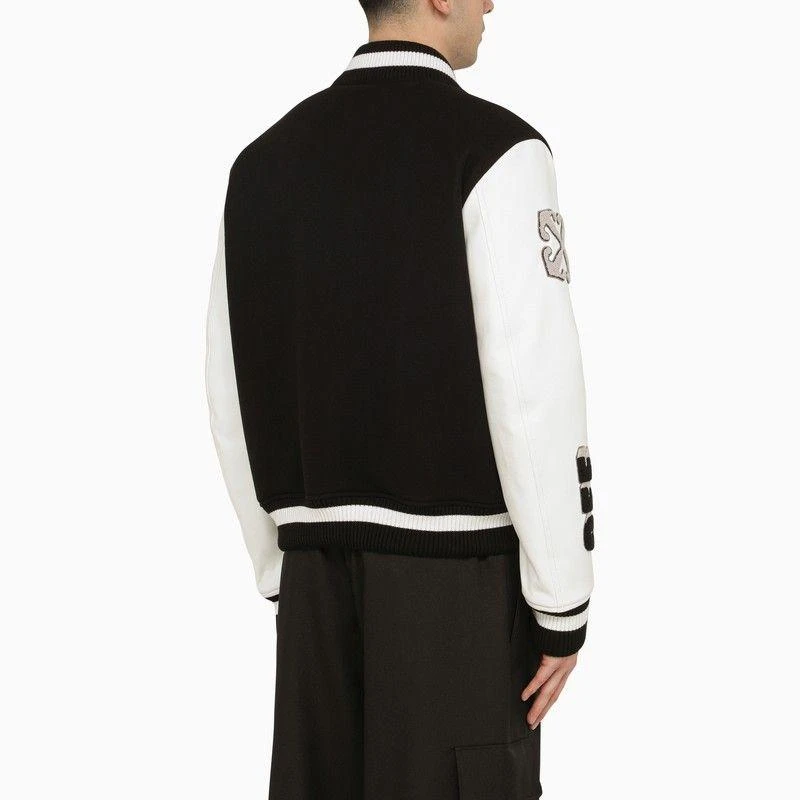 商品Off-White|VARSITY WOOL  LEATHER JACKET,价格¥10909,第3张图片详细描述