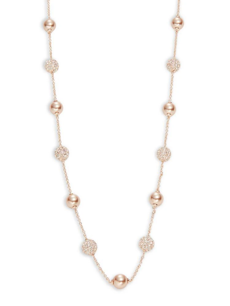 商品Nadri|Crystal and Faux Pearl Scatter Necklace,价格¥715,第1张图片