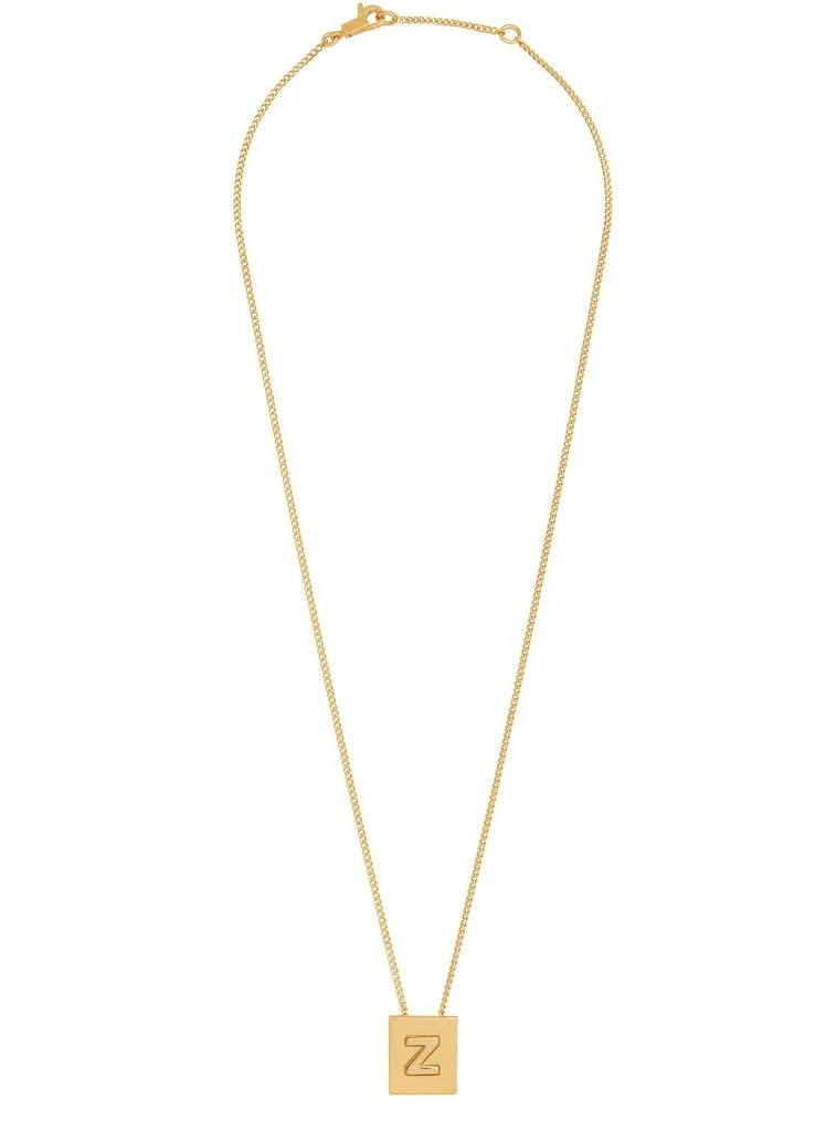 商品Celine|Alphabet金色饰面字母Z黄铜项链,价格¥3739,第2张图片详细描述