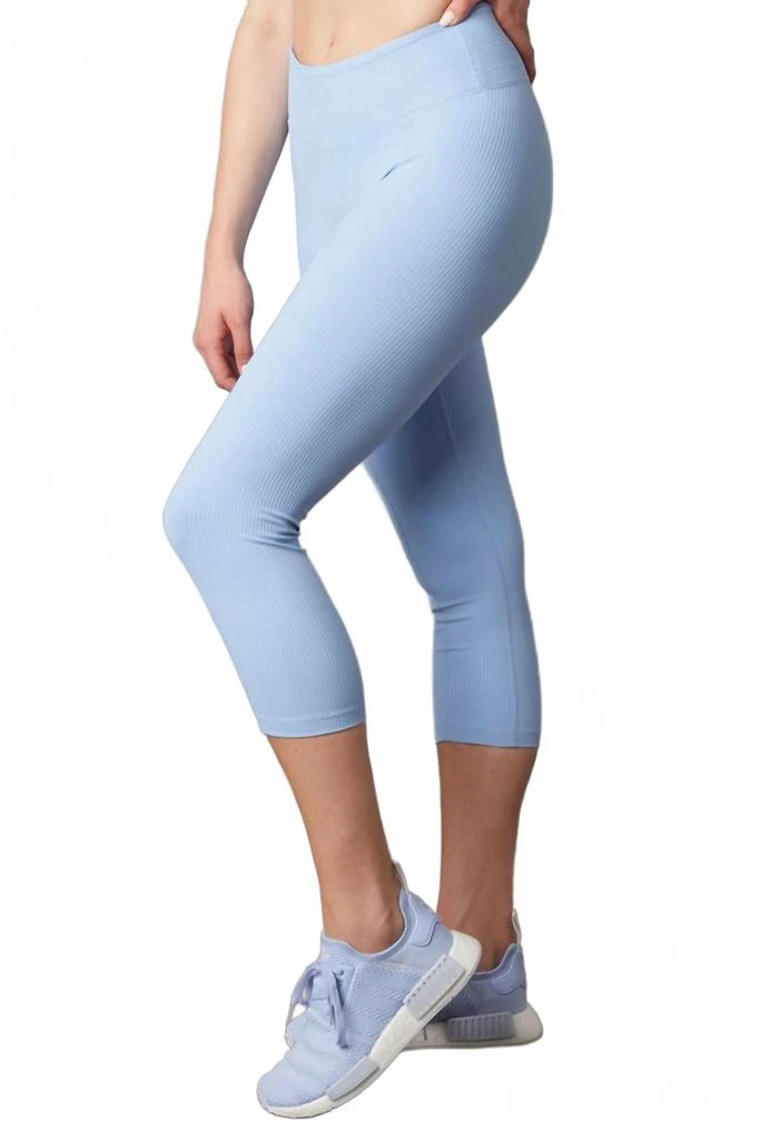 商品Year Of Ours|Reformer Capri Leggings In Baby Blue,价格¥641,第2张图片详细描述