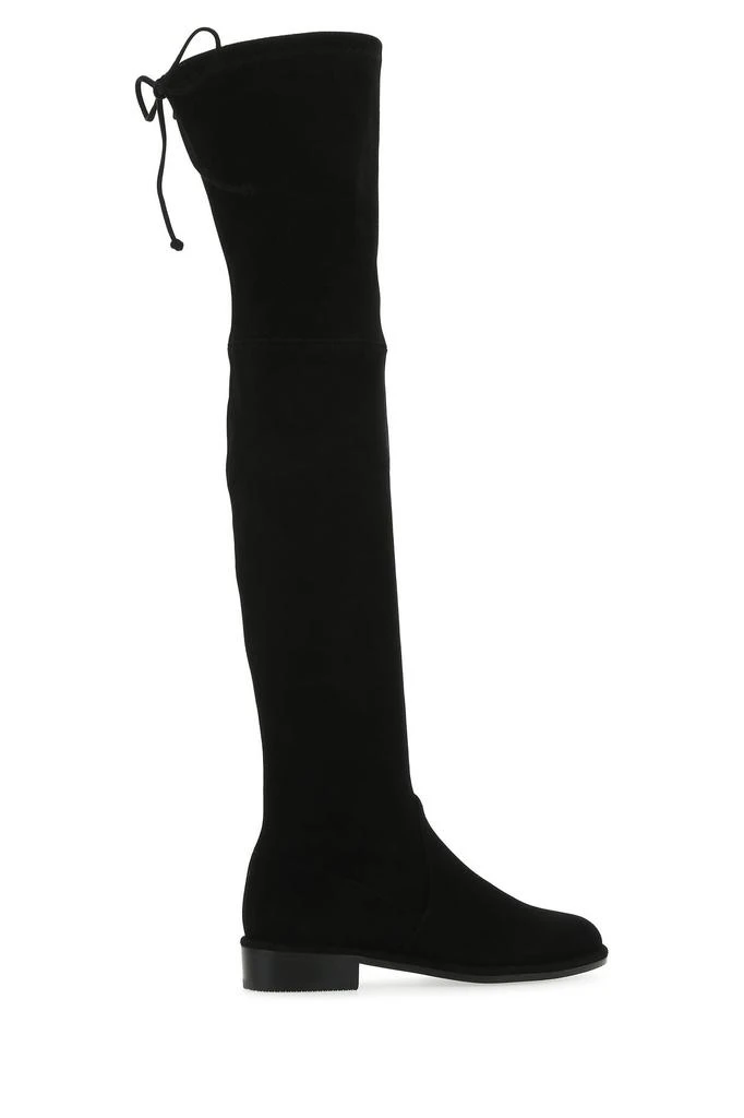 商品Stuart Weitzman|Black suede Lowland boots,价格¥7755,第2张图片详细描述