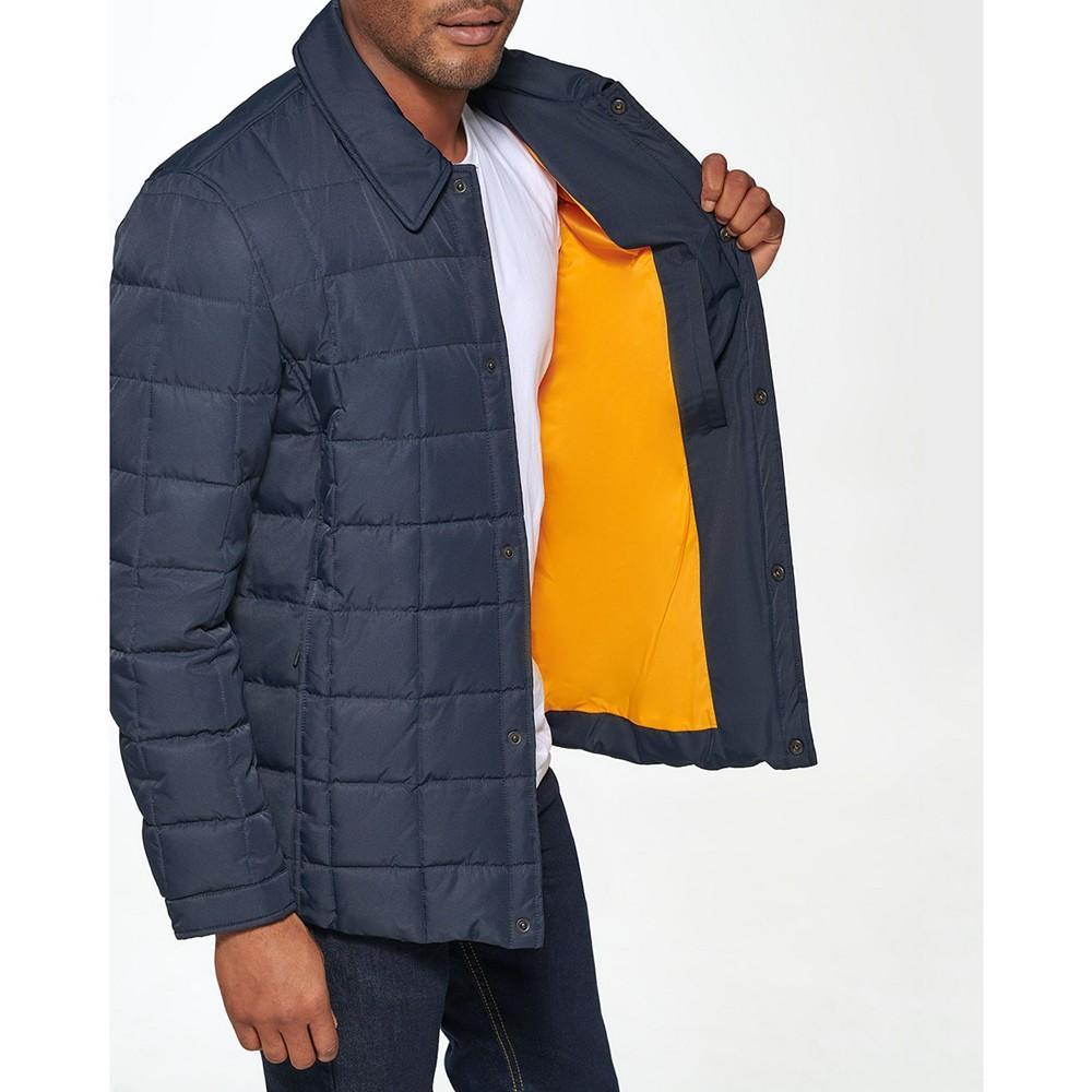 商品Cole Haan|Men's Tech Down Shirt Jacket with Box Quilt Jacket,价格¥1531,第4张图片详细描述