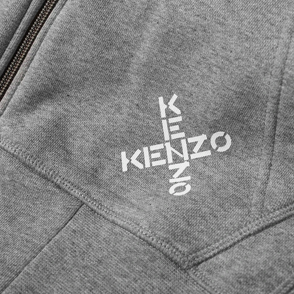 KENZO 男士灰色连帽卫衣 FA65BL7204MS-95 商品