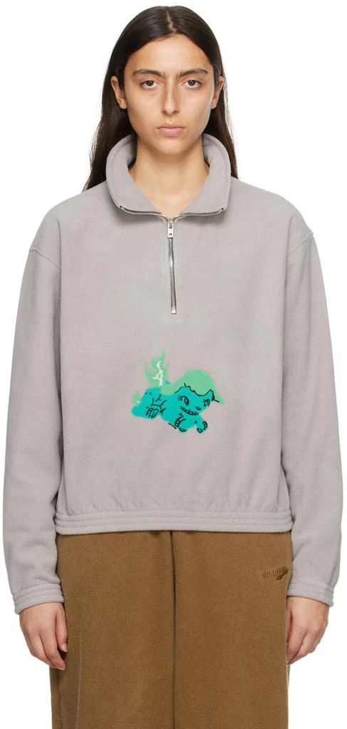 商品We11done|Gray Pony Sweater,价格¥584,第1张图片