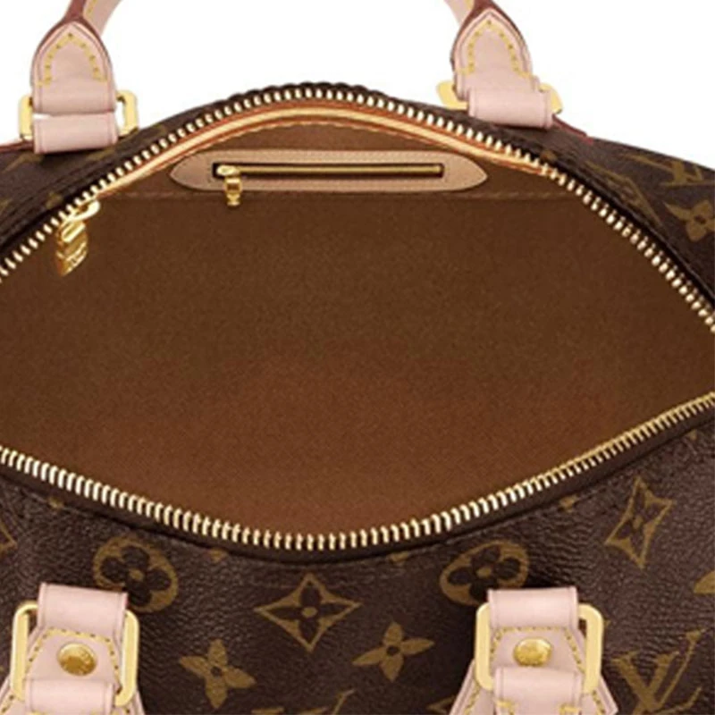 商品[国内直发] Louis Vuitton|Speedy 25 百搭便携通勤淑女经典老花 帆布 枕头包单肩包斜挎包手提包 25 女款 棕色,价格¥18583,第6张图片详细描述