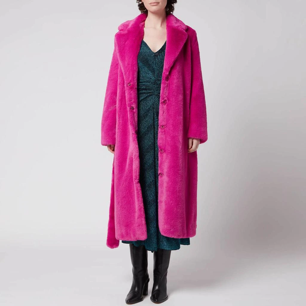 商品STAND STUDIO|Stand Studio Women's Faux Fur Koba Juliet Long Coat - Hot Pink,价格¥1257,第3张图片详细描述