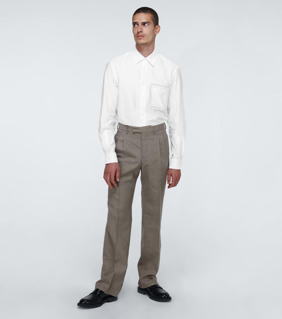 商品Burberry|棉质蕾丝细节牛津长袖衬衫,价格¥4871,第4张图片详细描述