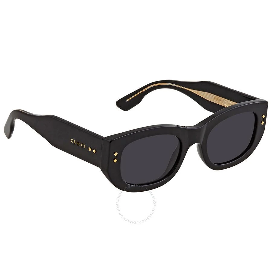 商品Gucci|Solid Grey Rectangular Ladies Sunglasses GG1215S 002 51,价格¥1505,第3张图片详细描述