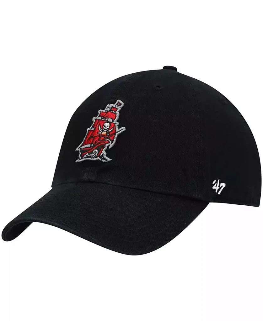 商品47 Brand|Men's Black Tampa Bay Buccaneers Clean Up Alternate Adjustable Hat,价格¥225,第1张图片