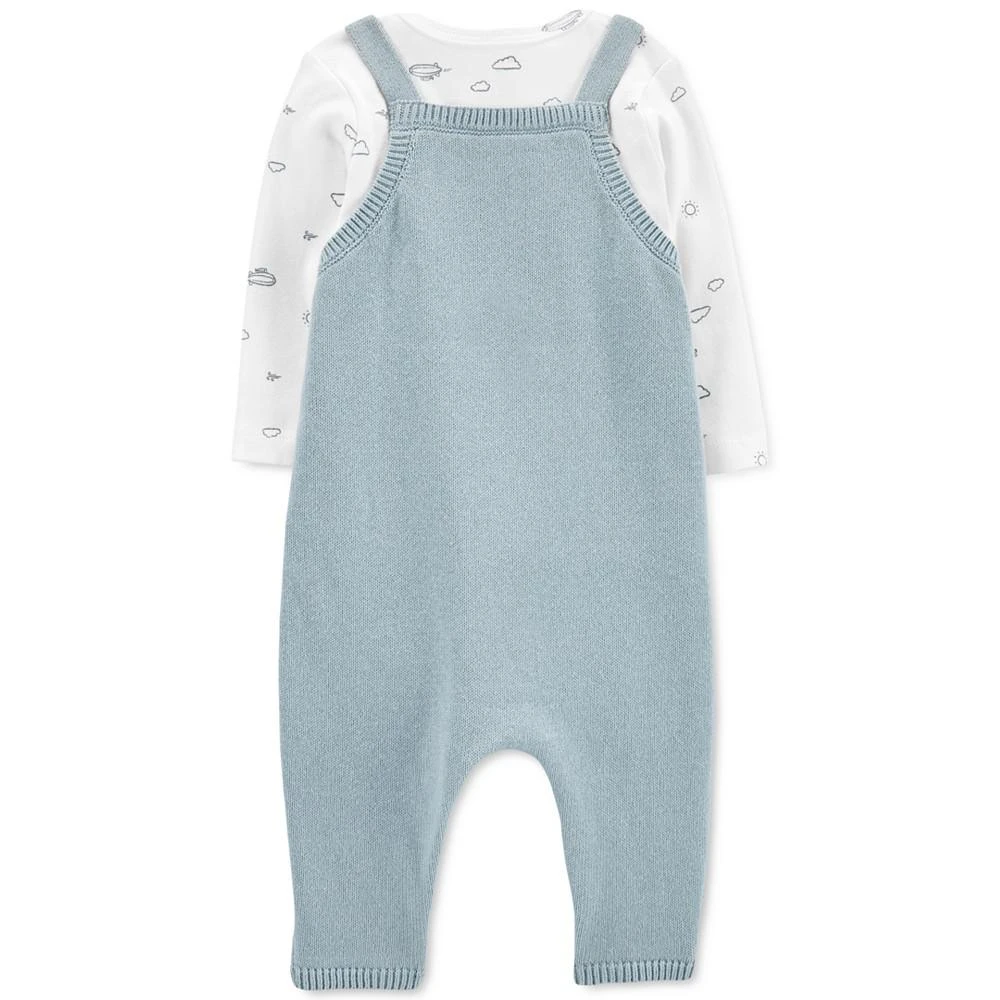 商品Carter's|Baby Boys Long Sleeved Top and Coverall with Bear Pocket 2 Piece Set,价格¥153,第2张图片详细描述