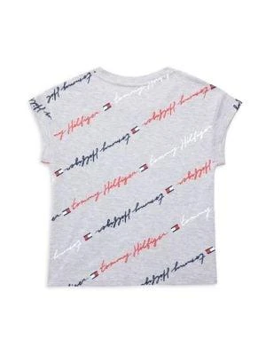 商品Tommy Hilfiger|​Girl’s Stripe Logo Tee,价格¥67,第2张图片详细描述