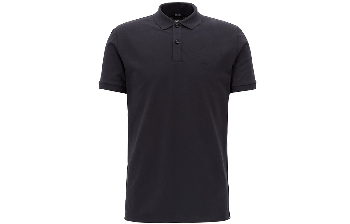 商品[国内直发] Hugo Boss|休闲短袖Polo衫 男款 黑色,价格¥911,第1张图片