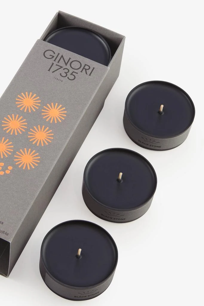 商品GINORI 1735|black stone scented tea light candles refill,价格¥298,第3张图片详细描述