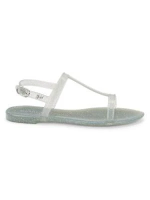 商品Stuart Weitzman|Millie Jelly Flat Sandals,价格¥147,第1张图片