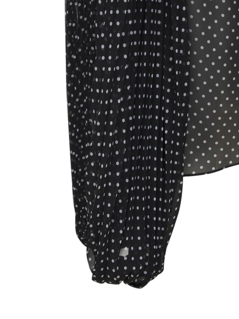 Polka Dots Georgette Shirt W/ Bow商品第4张图片规格展示