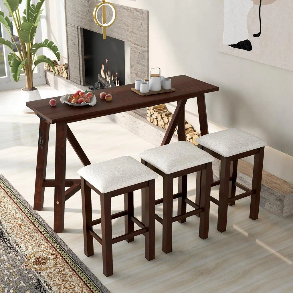 商品Simplie Fun|Dining and Kitchen Set in Rubberwood,价格¥4179,第1张图片