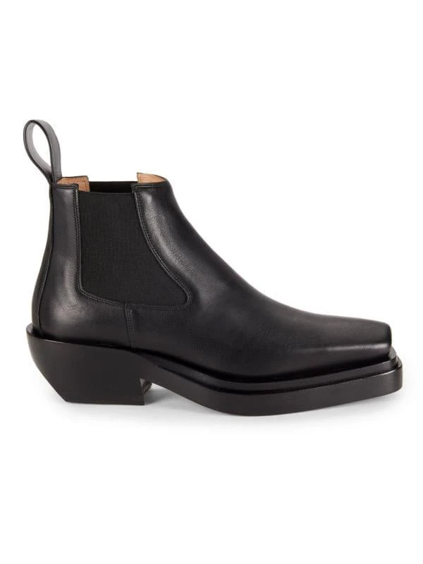 商品Bottega Veneta|Leather Block Chelsea Boots,价格¥1897,第1张图片