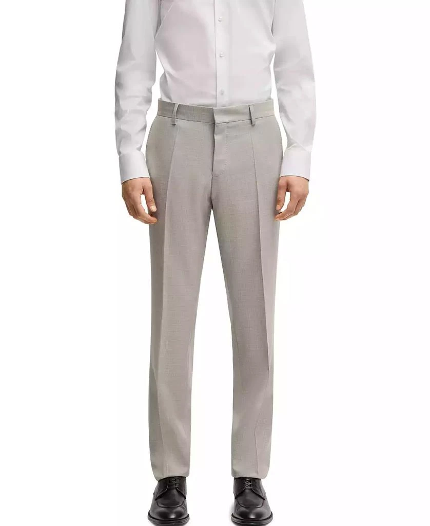 Men's Patterned Virgin Wool Slim-Fit Suit 商品