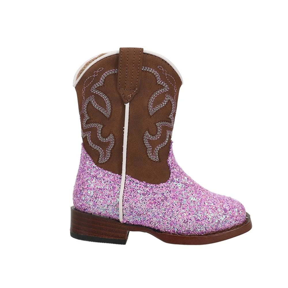 商品Roper|Glitter Blast Square Toe Cowboy Boots (Toddler),价格¥432,第1张图片