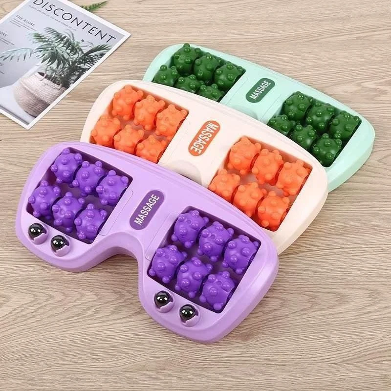 商品Vigor|Refelxology Rolling Massage Beads Texture Roller 3D Floating Point Tool Foot Massage Roller Mat,价格¥176,第1张图片