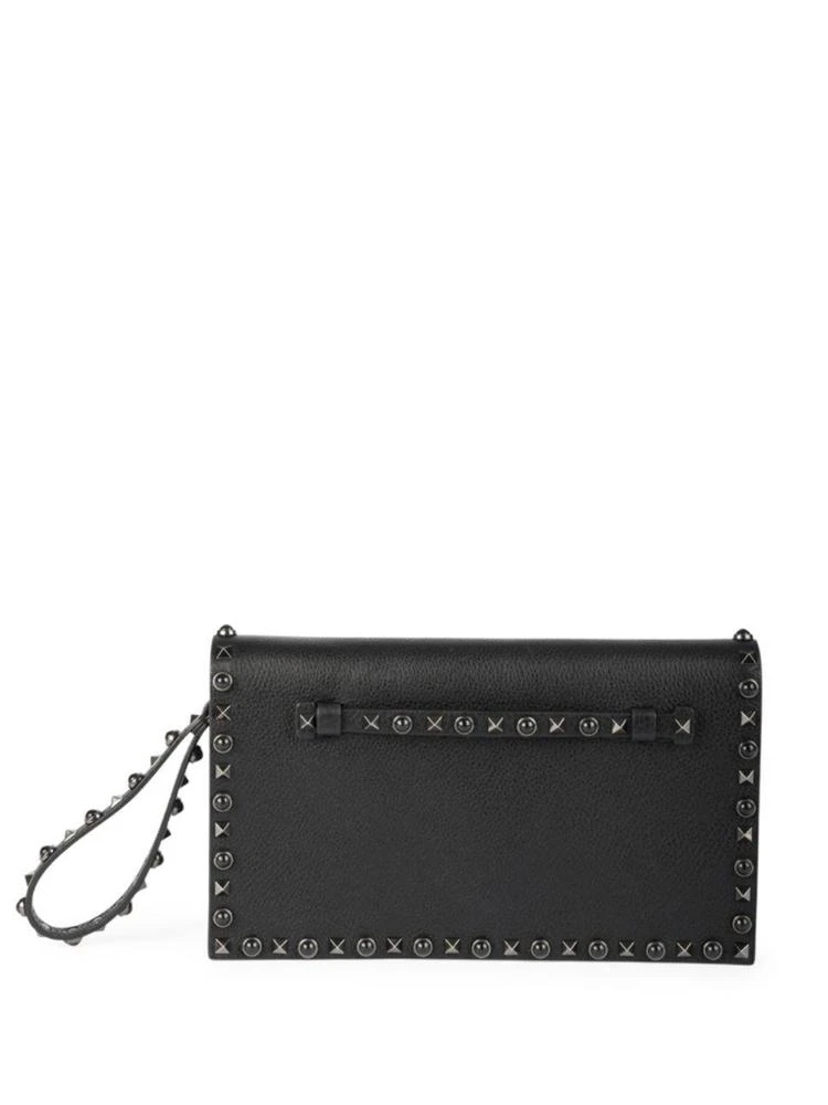 商品Valentino|Valentino - Valentino Garavani Rockstud Leather Clutch,价格¥16320,第1张图片