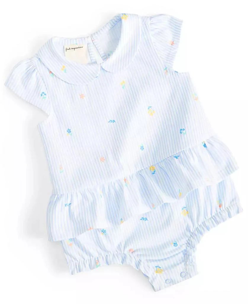 商品First Impressions|Baby Girls Wild Flower Sunsuit, Created for Macy's,价格¥57,第1张图片