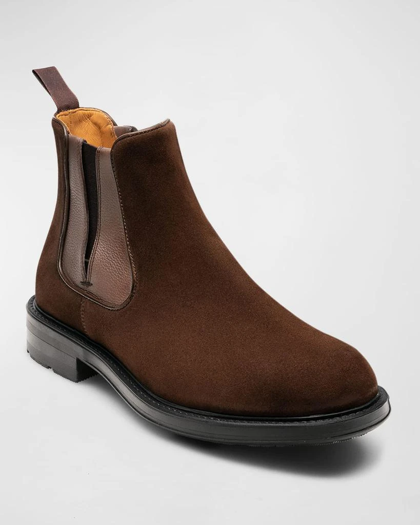 商品Magnanni|Men's Lugo Waterproof Mix-Leather Chelsea Boots,价格¥3286,第2张图片详细描述